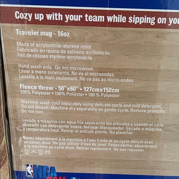 NBA Los Angeles Lakers Traveler Mug & Cozy Fleece Throw - Picture 5 of 5